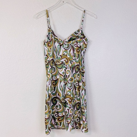 RSQ Tilly’s Swirl Satin Slip Dress Size M - Picture 4 of 7